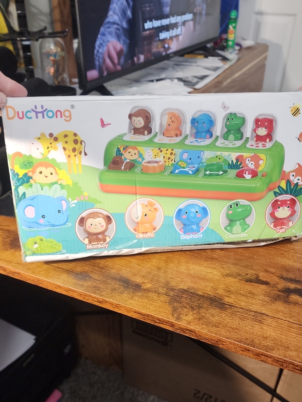 Duchong Animals Pop Up Toys For 1yr Old Boy And Girls Interactive Cause&effect